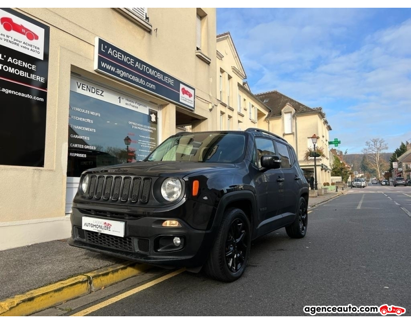 Achat voiture occasion, Auto occasion pas cher | Agence Auto Jeep Renegade 1.6 I E.TORQ 110 CH BROOKLYN EDITION Noir Année 2017 Manuelle Essence